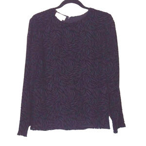 Rena Rowan Black Burnout Velvet Top- 6